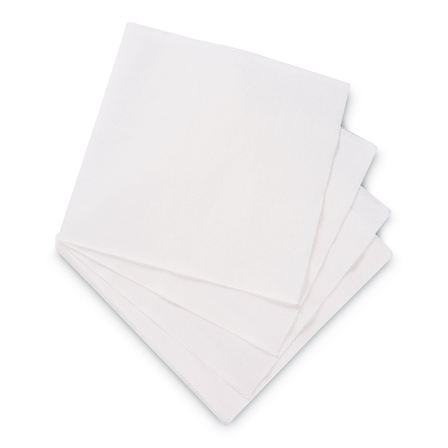 1/4-Fold Lunch Napkins, 1-Ply, 12" x 12", White, 6000/Carton