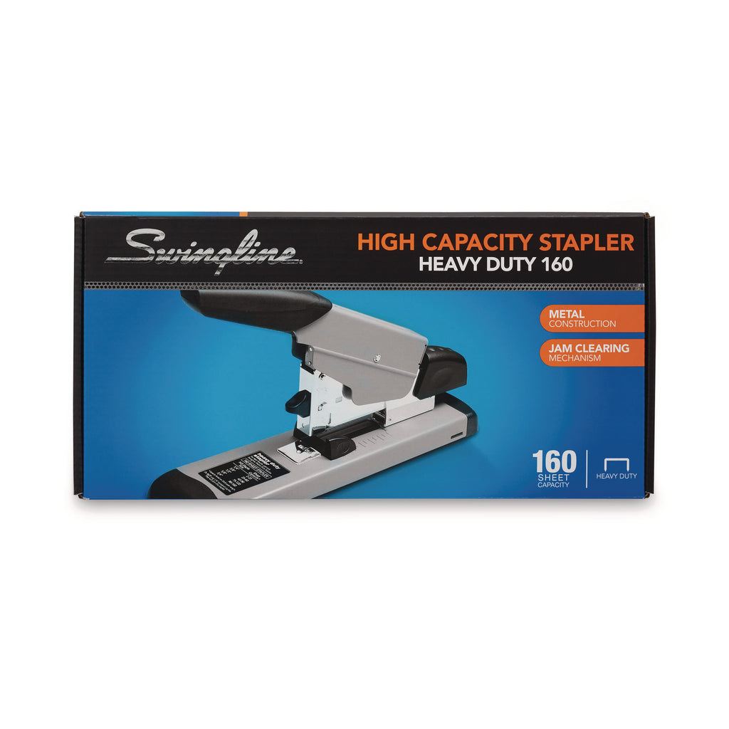 Heavy-Duty Stapler, 160-Sheet Capacity, Black/Gray