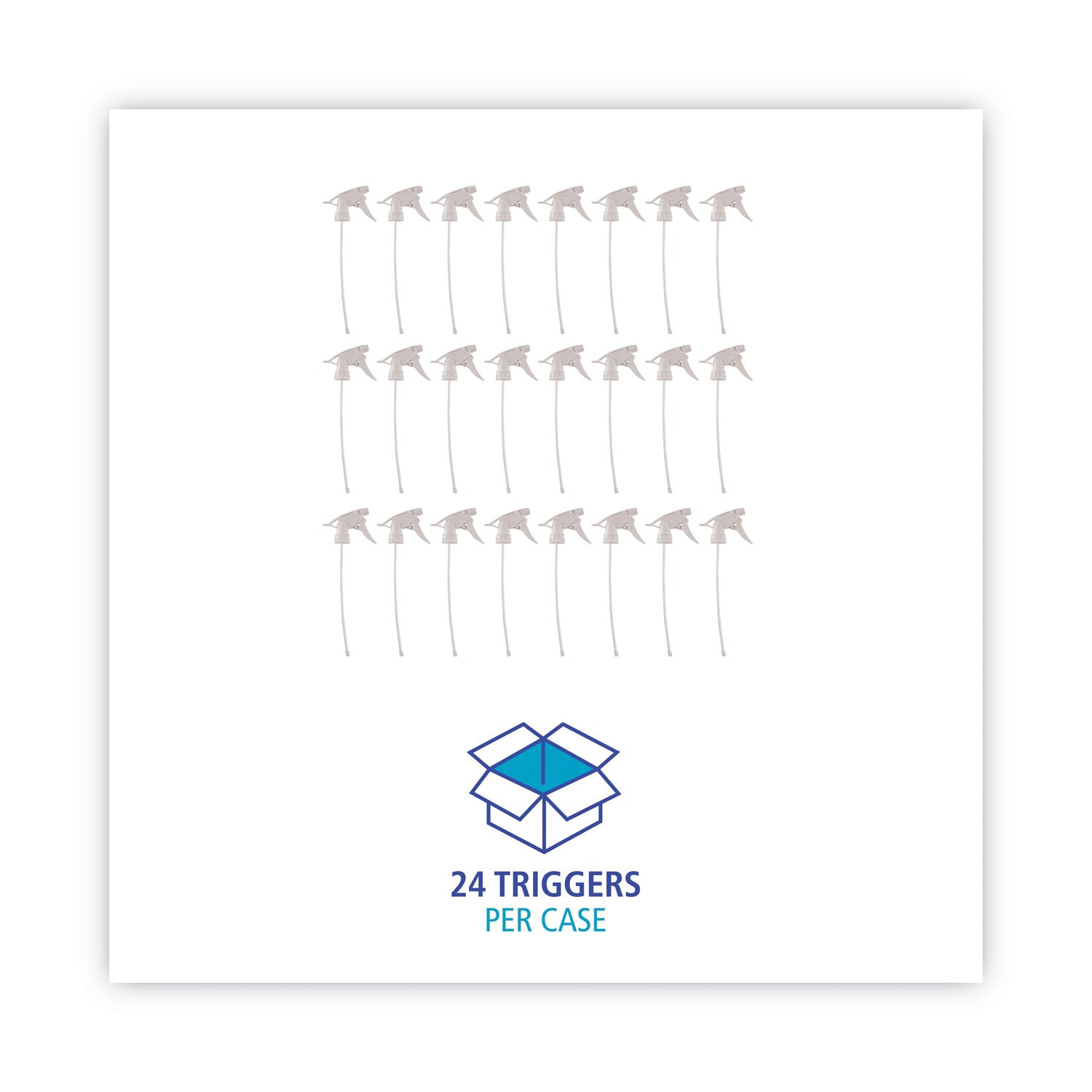 Trigger Sprayer 300ES, 9.5" Tube, Fits oz Bottles, White, 24/Carton