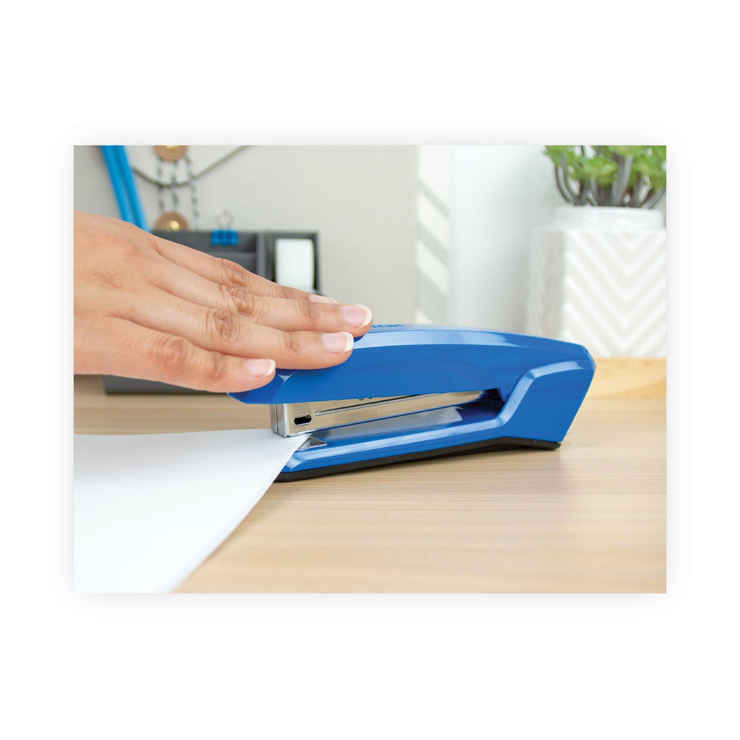 Ascend Stapler, 20-Sheet Capacity, Ice Blue - 