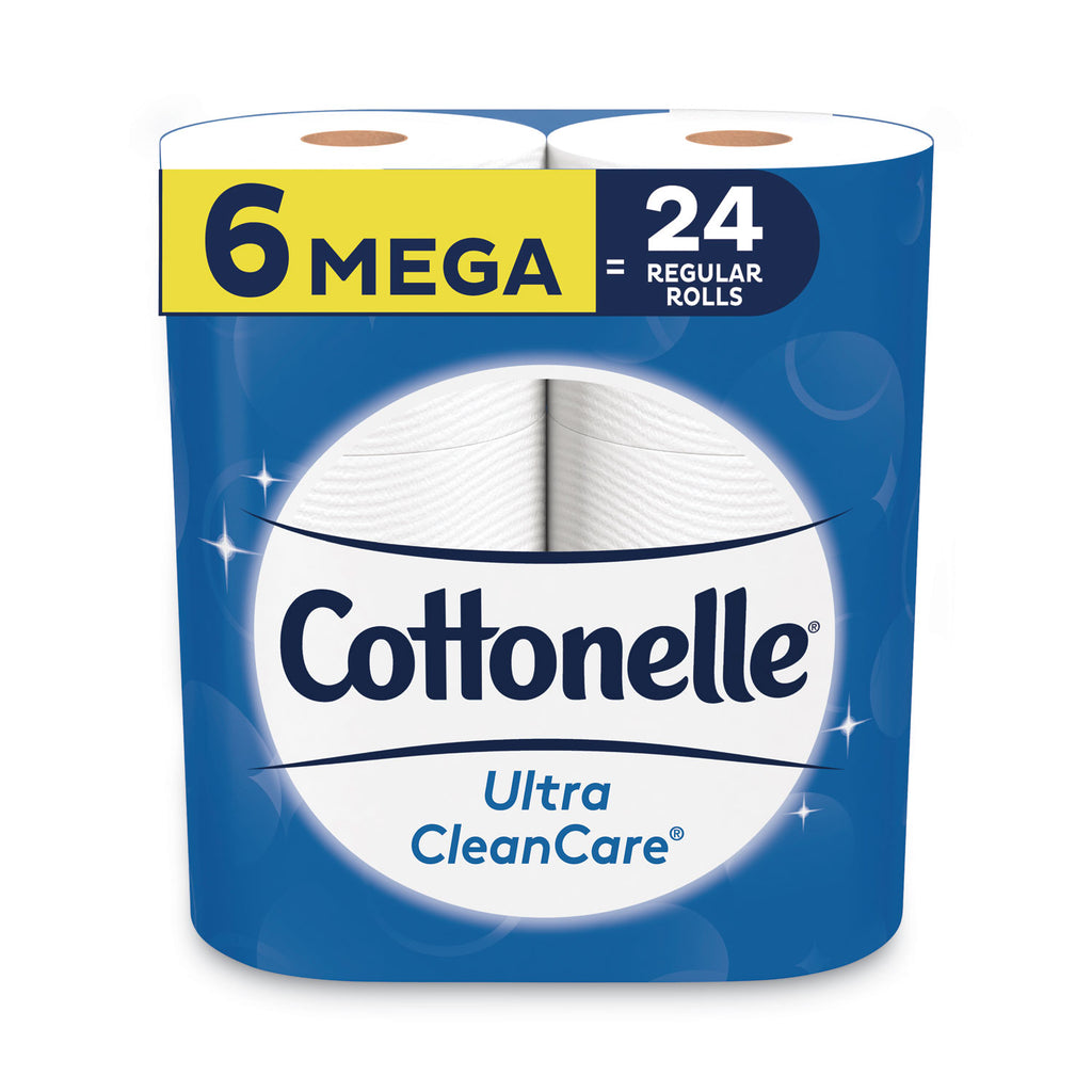 ultra-cleancare-toilet-paper-strong-tissue-mega-rolls-septic-safe-1-ply-white-340-sheets-roll-6-rolls-pk-6-pks-carton_kcc47747 - 1