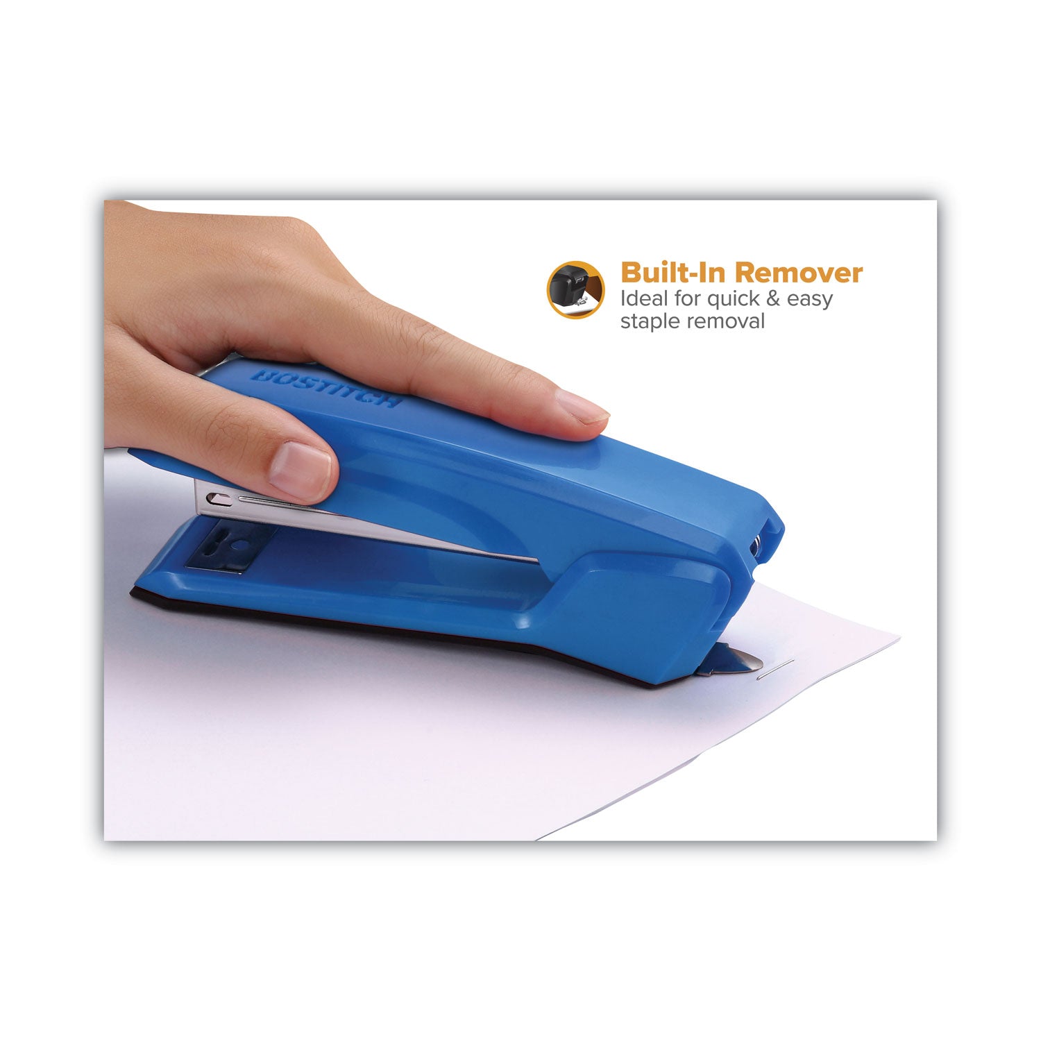 Ascend Stapler, 20-Sheet Capacity, Ice Blue - 