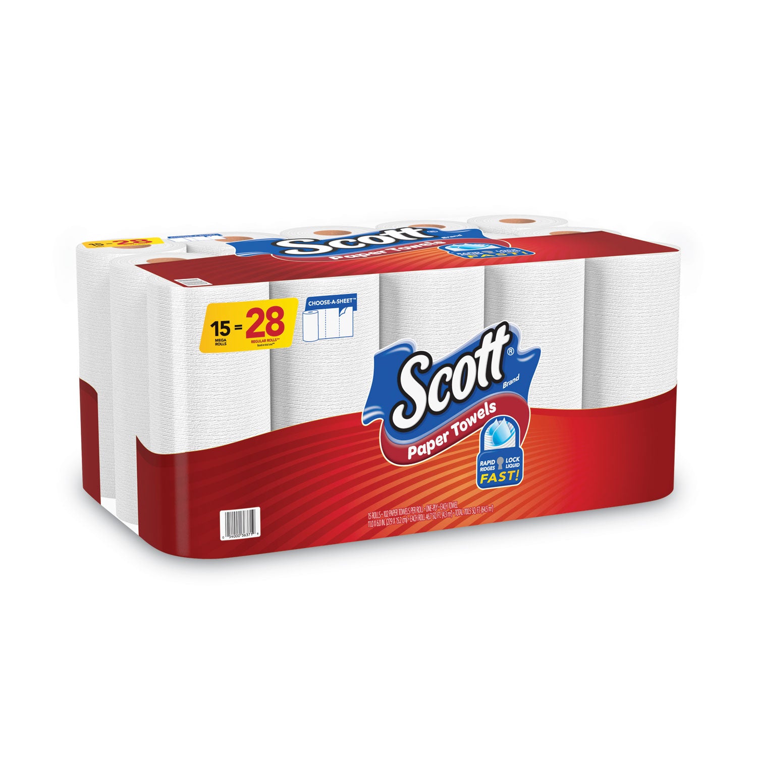 choose-a-sheet-mega-kitchen-roll-paper-towels-1-ply-731-x-11-white-102-roll-15-rolls-carton_kcc36371 - 2