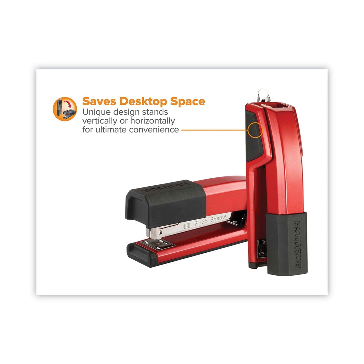 Epic Stapler, 25-Sheet Capacity, Red - 