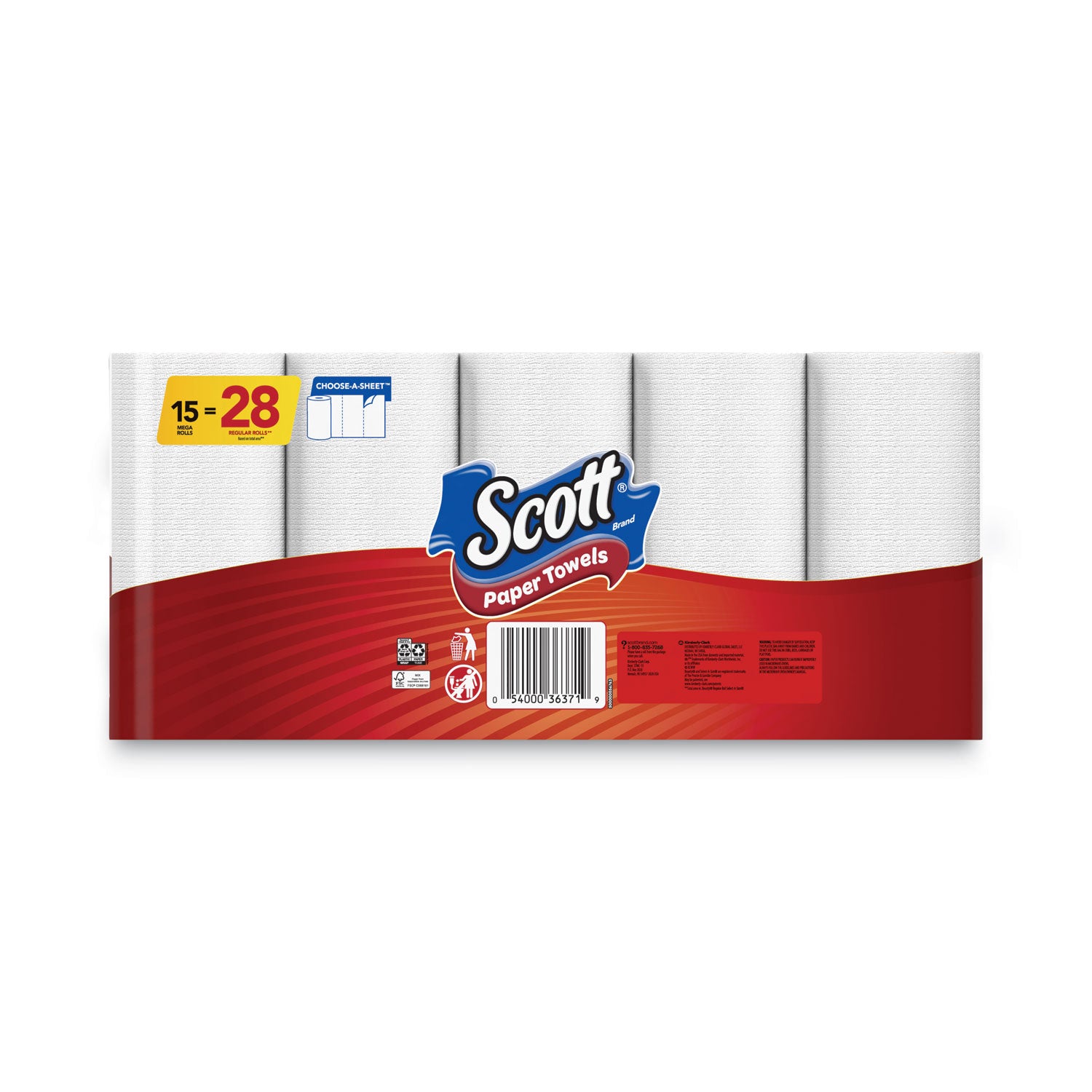 choose-a-sheet-mega-kitchen-roll-paper-towels-1-ply-731-x-11-white-102-roll-15-rolls-carton_kcc36371 - 5