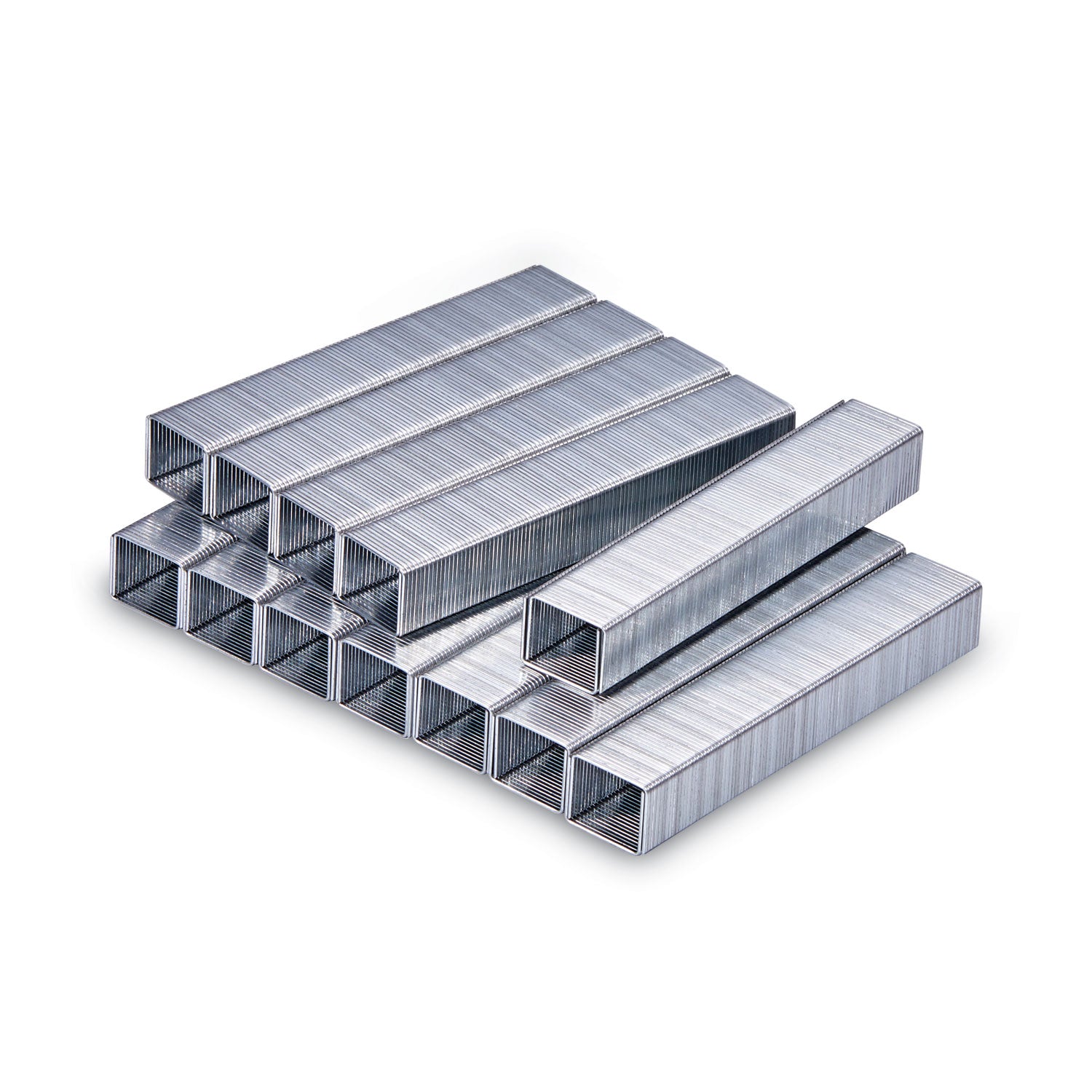 Heavy-Duty Premium Staples, 0.38" Leg, 0.5" Crown, Steel, 5,000/Box