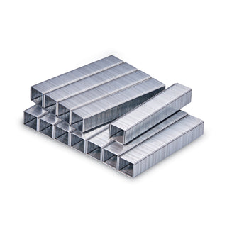 Heavy-Duty Premium Staples, 0.38" Leg, 0.5" Crown, Steel, 5,000/Box