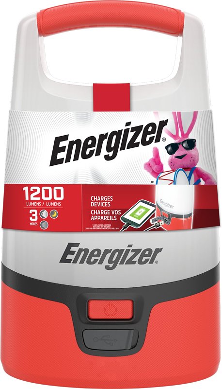 Vision LED USB Lantern, 4 D Batteries (Sold Separately), Red/White