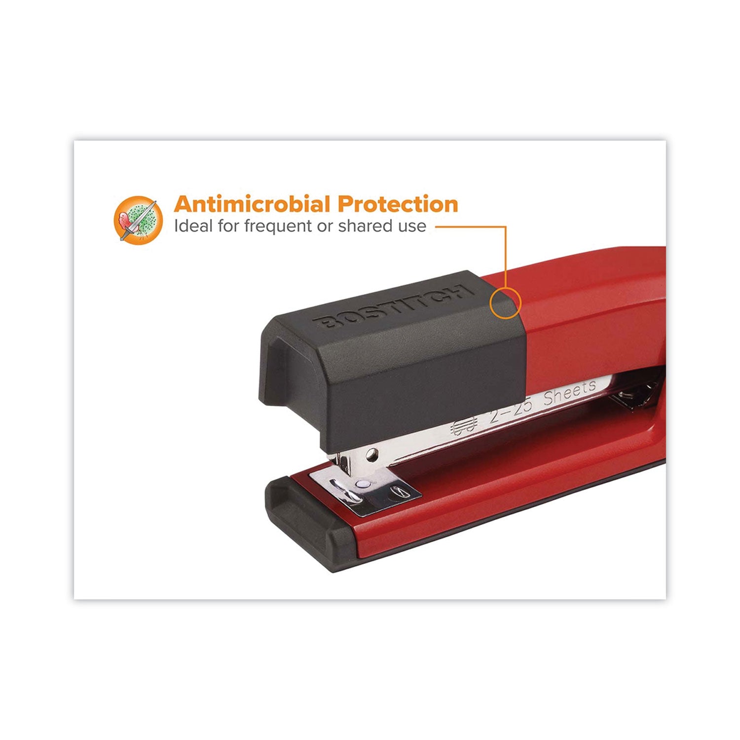 Epic Stapler, 25-Sheet Capacity, Red - 