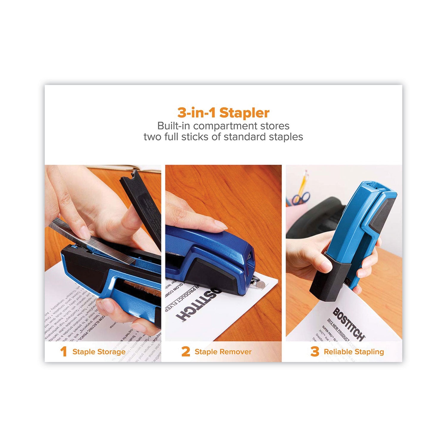 Epic Stapler, 25-Sheet Capacity, Blue - 