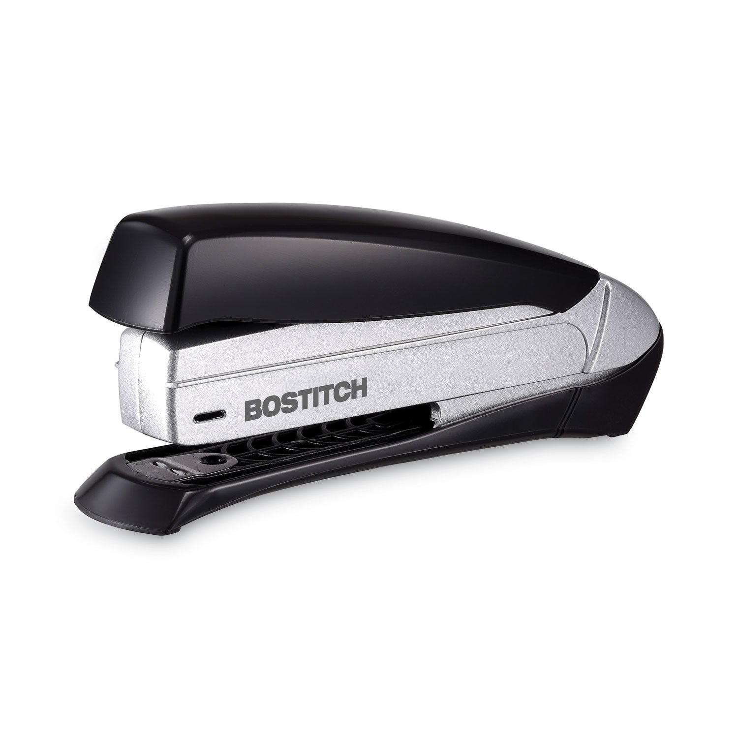 Inspire Premium Spring-Powered Full-Strip Stapler, 20-Sheet Capacity, Black/Silver - 