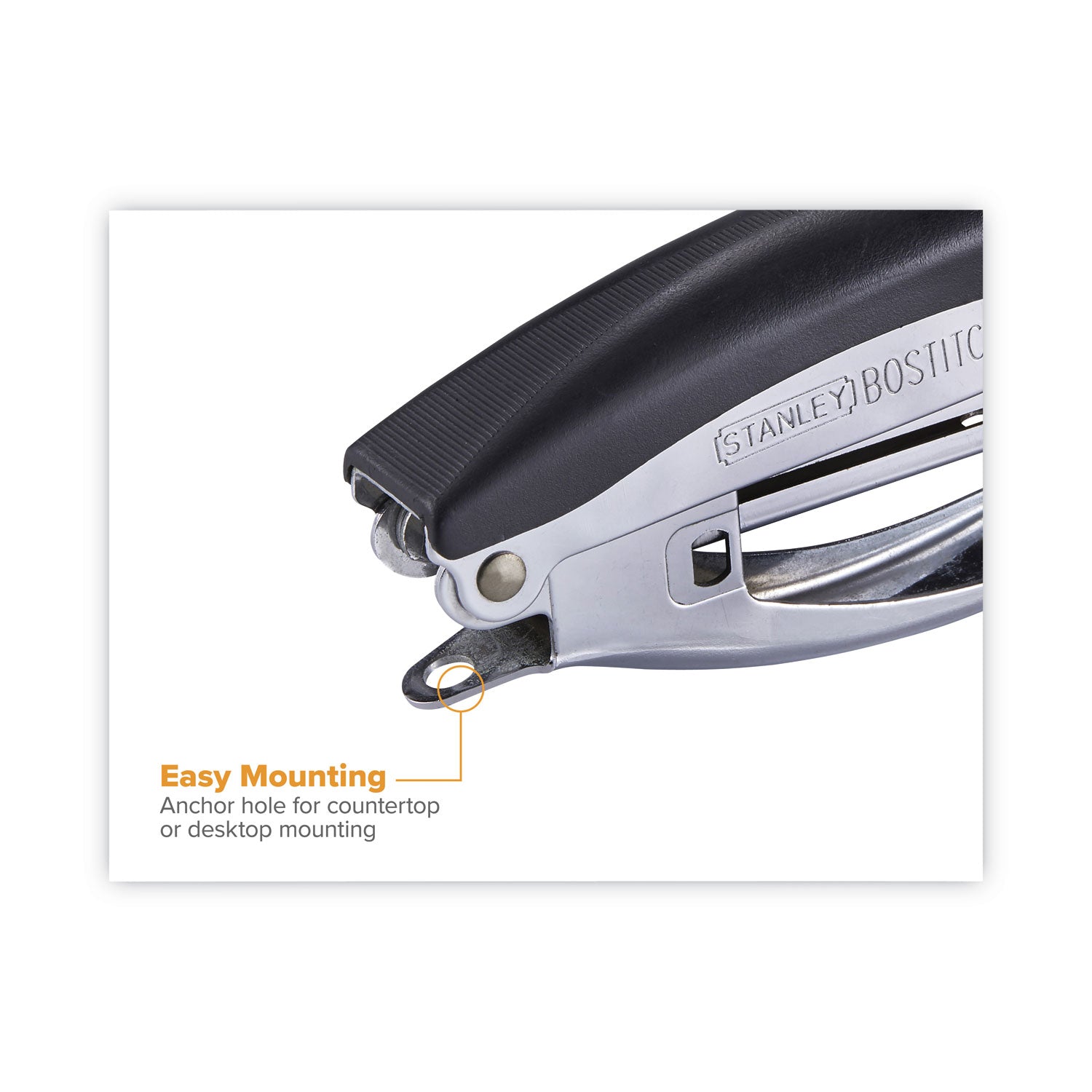Deluxe Hand-Held Stapler, 20-Sheet Capacity, Black