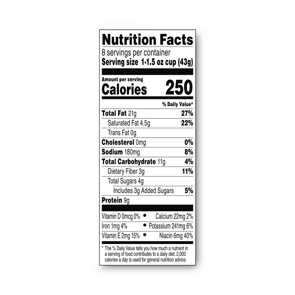 Spreads, Creamy Peanut Butter, 1.5 oz Cup, 8/Box