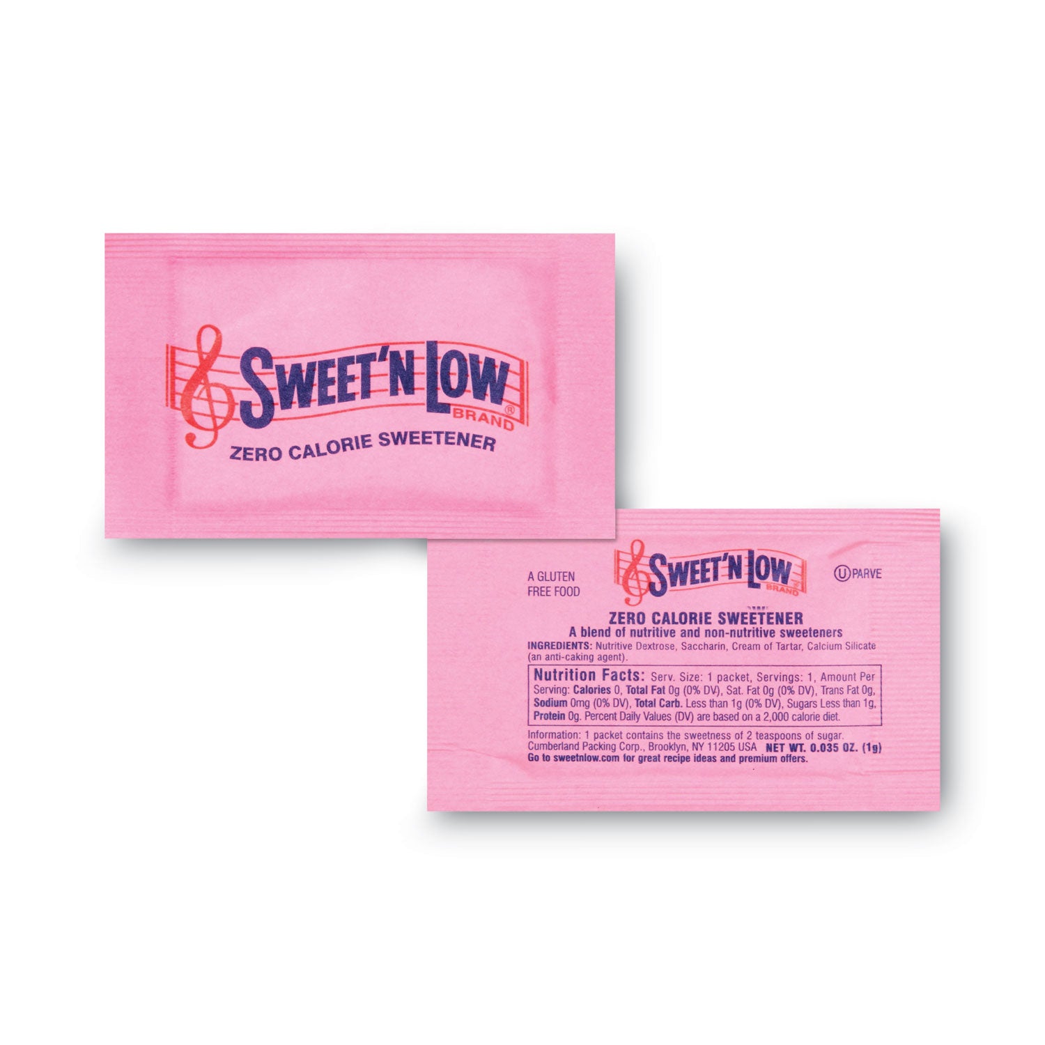 Zero Calorie Sweetener, 1 g Packet, 400 Packet/Box, 4 Box/Carton - 