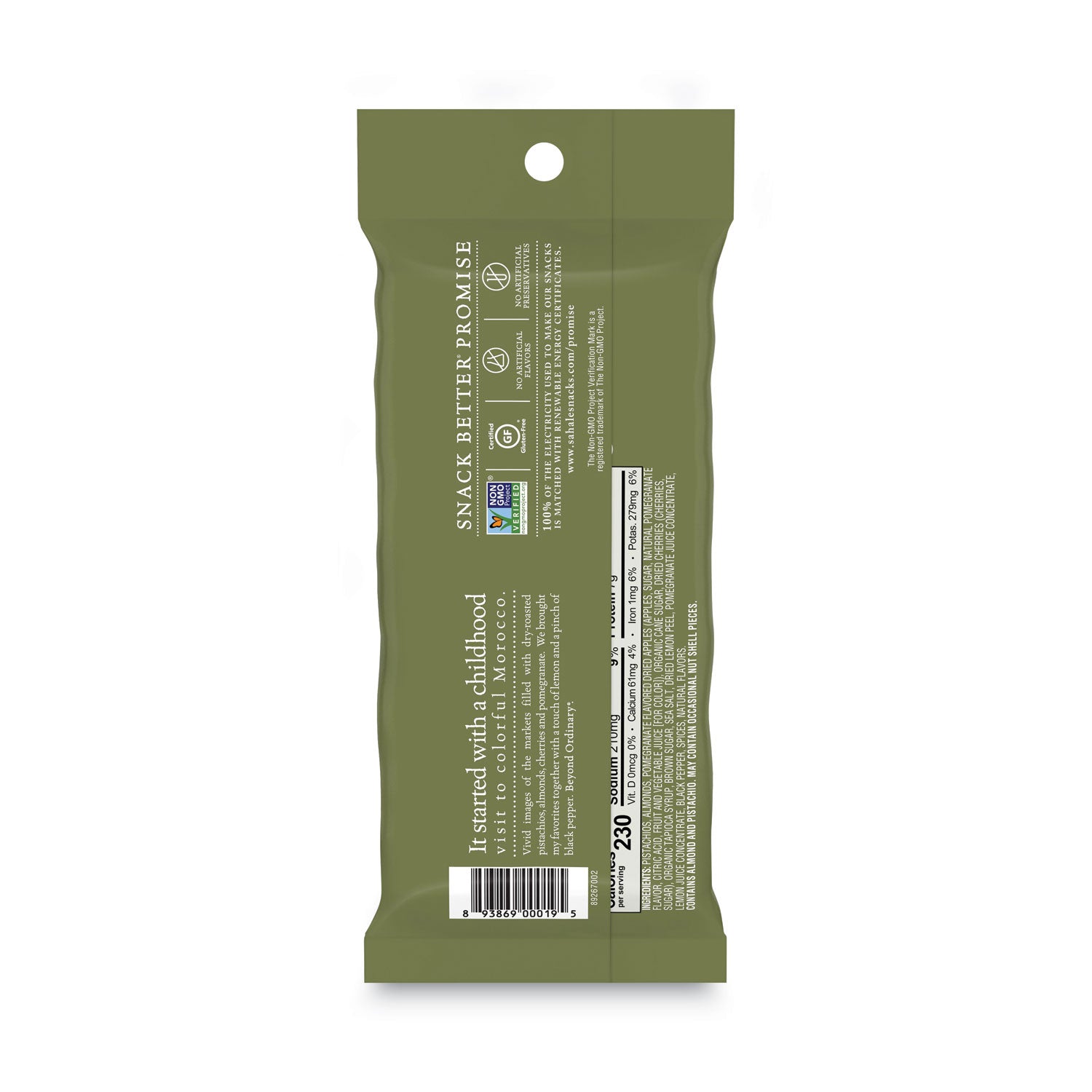 Glazed Mixes, Pomegranate Pistachio Almond, 1.5 oz Pouch, 18/Carton