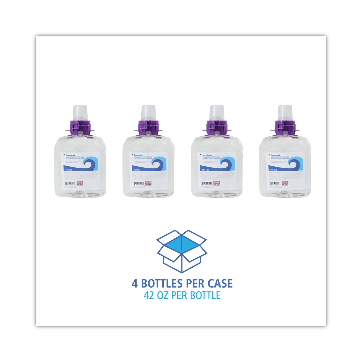 Green Certified Foam Soap, Fragrance Free, 1,250 mL Refill, 4/Carton