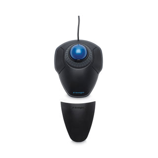 Orbit Trackball with Scroll Ring, USB 2.0, Left/Right Hand Use, Black/Blue - 
