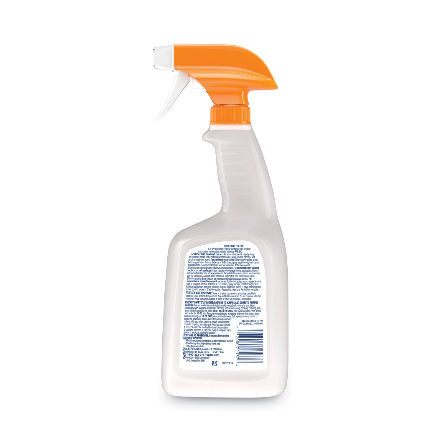 Professional Sanitizing Fabric Refresher, Light Scent, 32 oz Spray Bottle