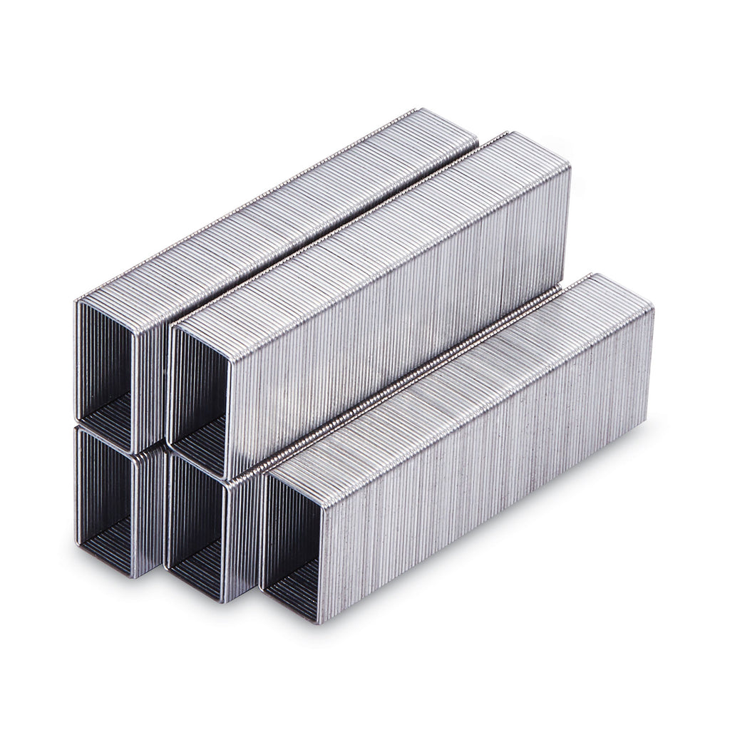 Heavy-Duty Premium Staples, 0.88" Leg, 0.5" Crown, Steel, 1,000/Box