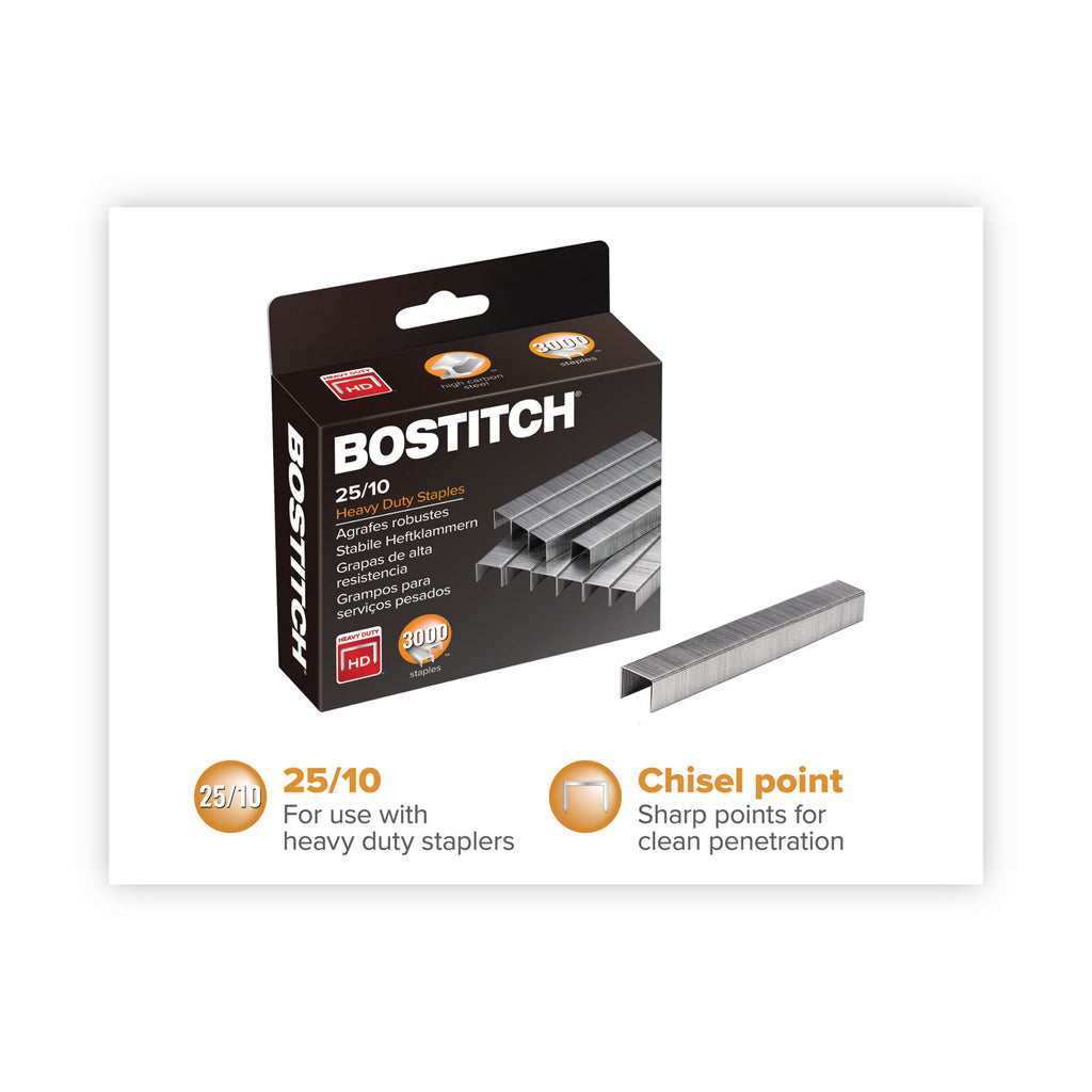 Premium High-Capacity Staples, 0.38" Leg, 0.5" Crown, Steel, 3,000/Box