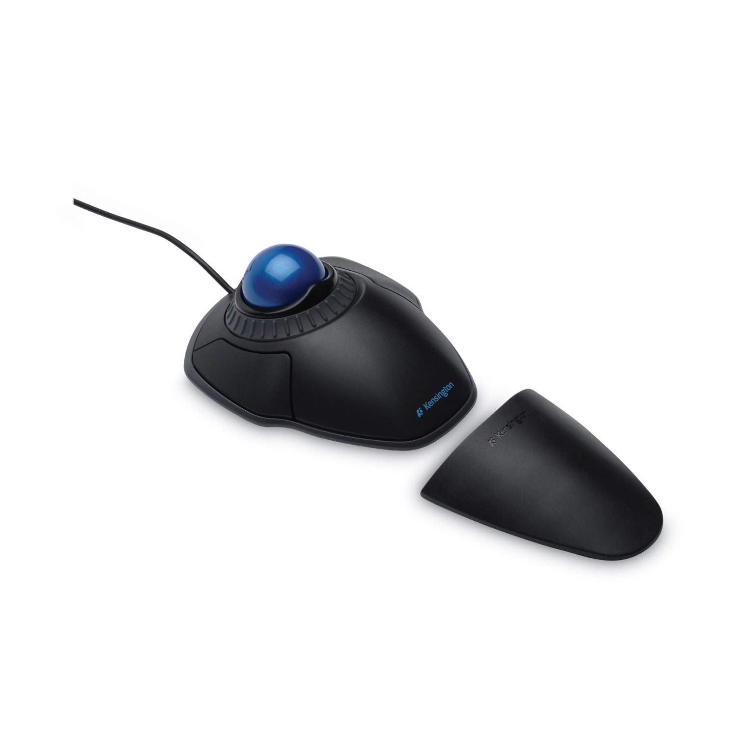 Orbit Trackball with Scroll Ring, USB 2.0, Left/Right Hand Use, Black/Blue - 