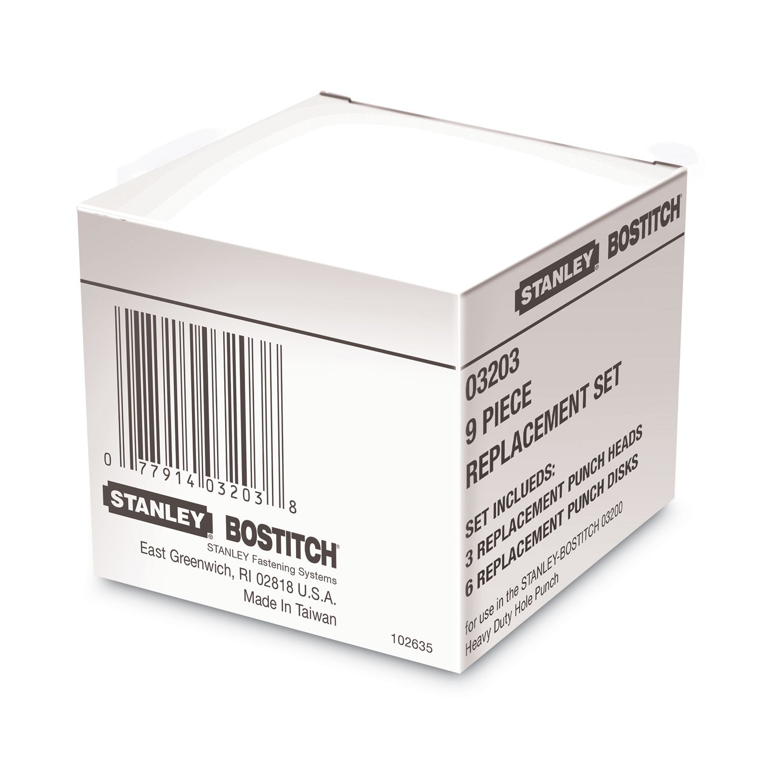 03200 XTreme Duty Replacement Punch Heads and Disc Set, 9/32 Diameter