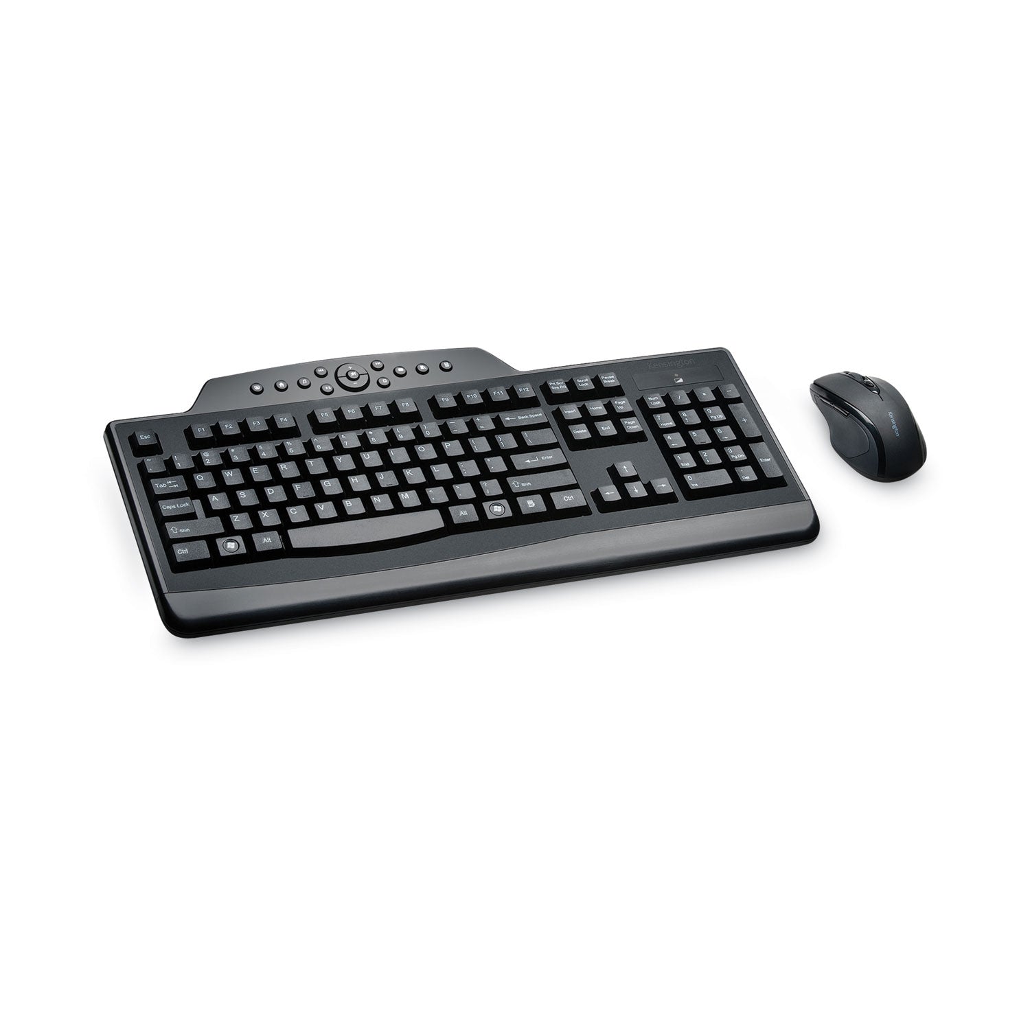 Pro Fit Wireless Media Desktop Set, 2.4 GHz Frequency/30 ft Wireless Range, Black - 