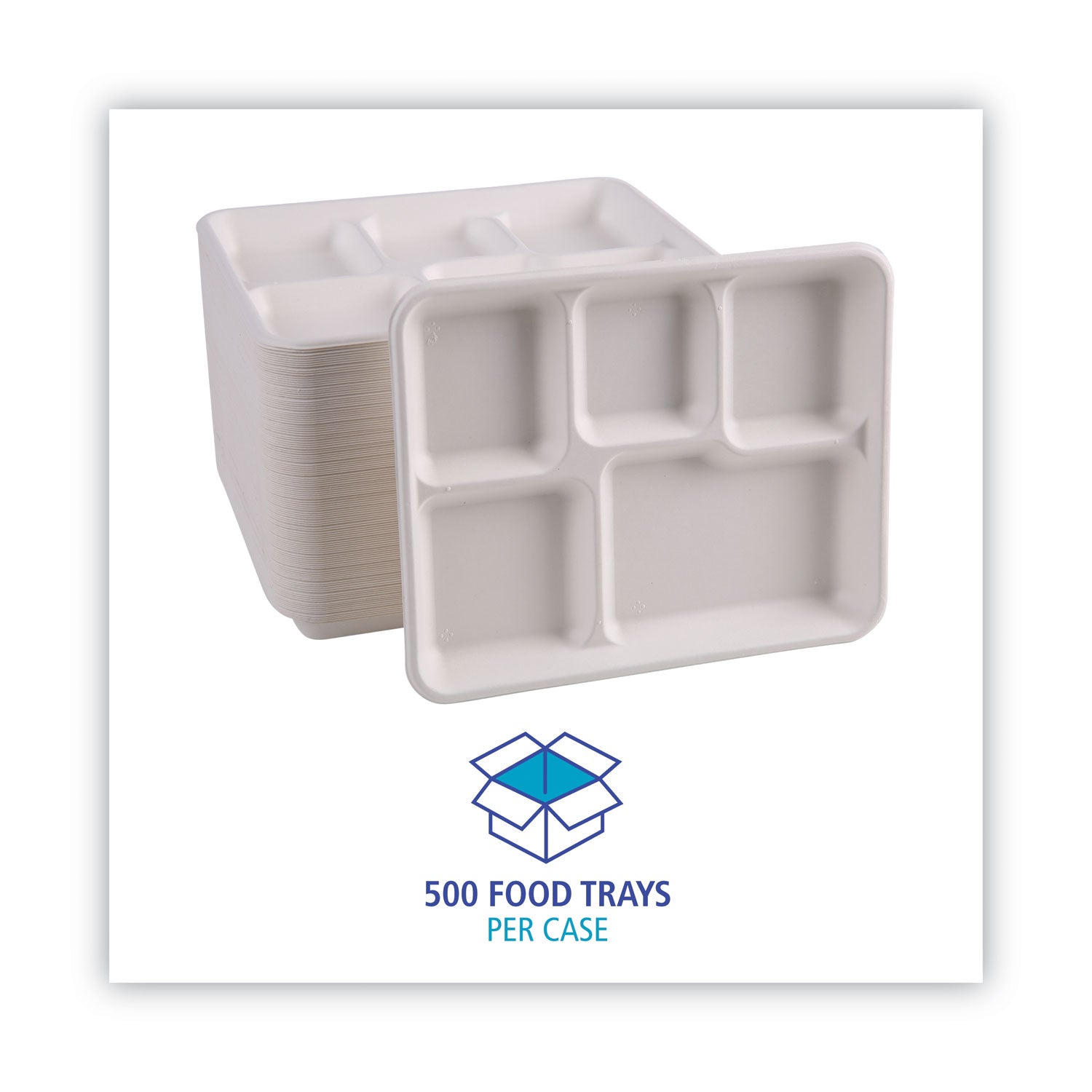 bagasse-dinnerware-5-compartment-tray-10-x-8-white-500-carton_bwktraywf128 - 4