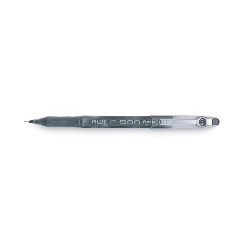 Precise P-500 Gel Pen, Stick, Extra-Fine 0.5 mm, Black Ink, Black Barrel, Dozen