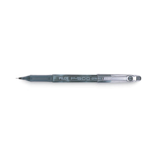 Precise P-500 Gel Pen, Stick, Extra-Fine 0.5 mm, Black Ink, Black Barrel, Dozen