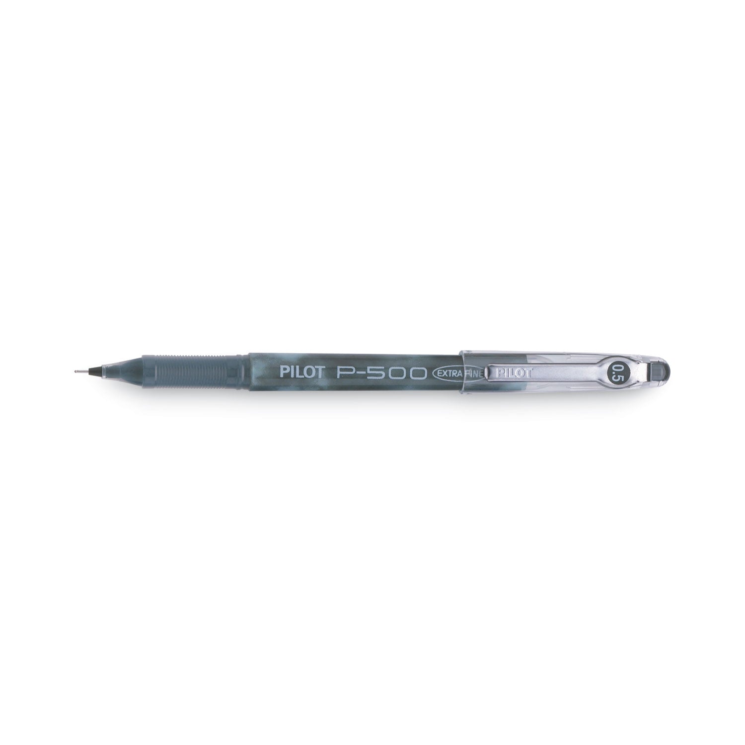 Precise P-500 Gel Pen, Stick, Extra-Fine 0.5 mm, Black Ink, Black Barrel, Dozen