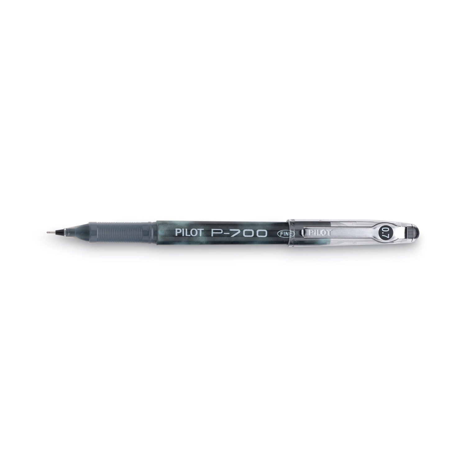 Precise P-700 Gel Pen, Stick, Fine 0.7 mm, Black Ink, Black Barrel, Dozen