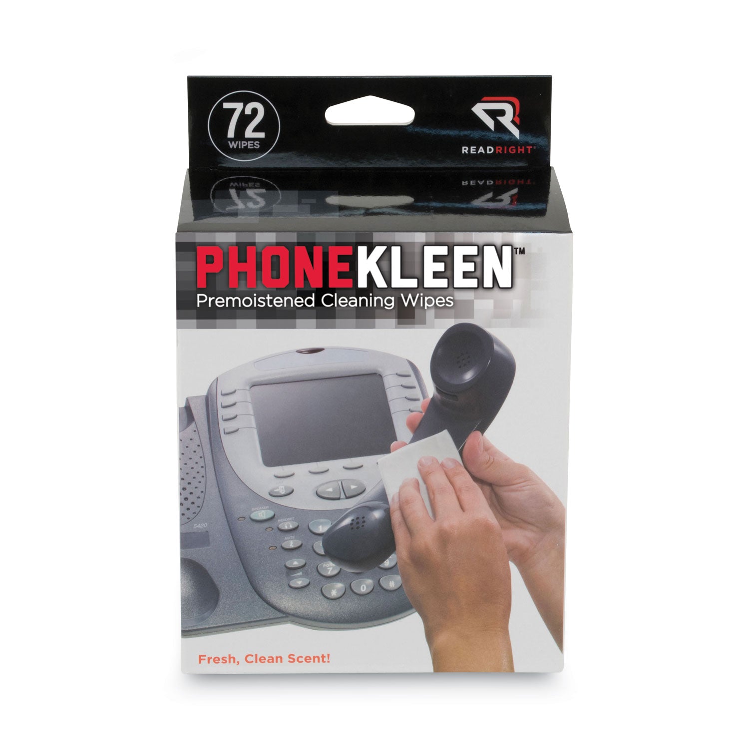 PhoneKleen Wet Wipes, Cloth, 5 x 5, 72/Box - 