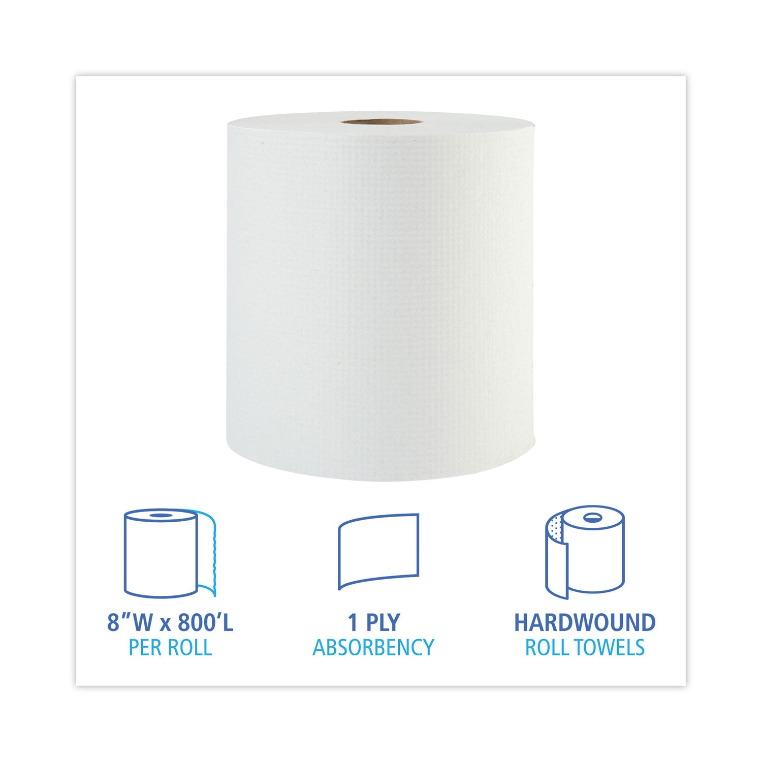 hardwound-paper-towels-1-ply-8-x-800-ft-white-6-rolls-carton_bwk6254b - 2
