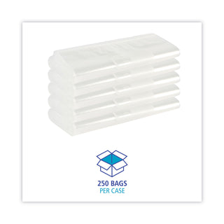 Reclosable Food Storage Bags, 1 gal, 1.75 mil, 10.5" x 11", Clear, 250/Box