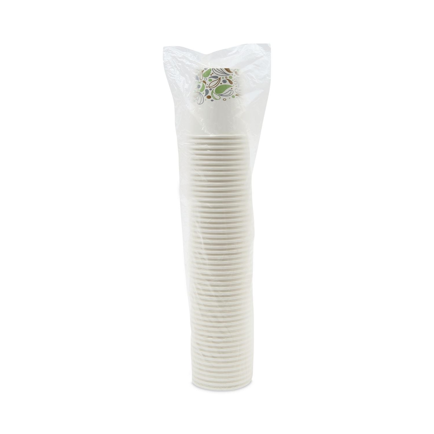 Deerfield Printed Paper Hot Cups, 10 oz, 50 Cups/Sleeve, 20 Sleeves/Carton
