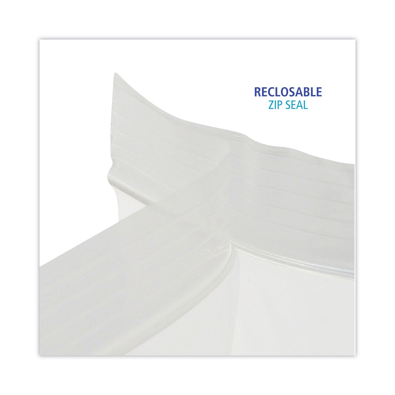 Reclosable Food Storage Bags, 1 gal, 1.75 mil, 10.5" x 11", Clear, 250/Box