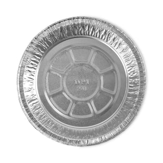 Round Aluminum To-Go Containers, 24 oz, 7" Diameter x 1.47"h, Silver, 500/Carton