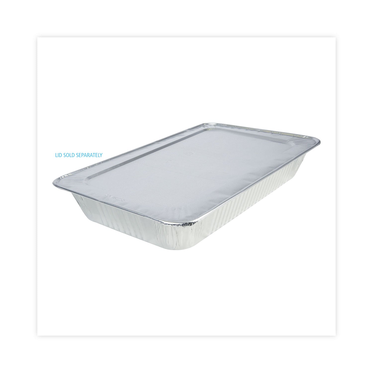 Aluminum Steam Table Pans, Full-Size Deep, 3.19" Deep, 12.81 x 20.75, 50/Carton - 