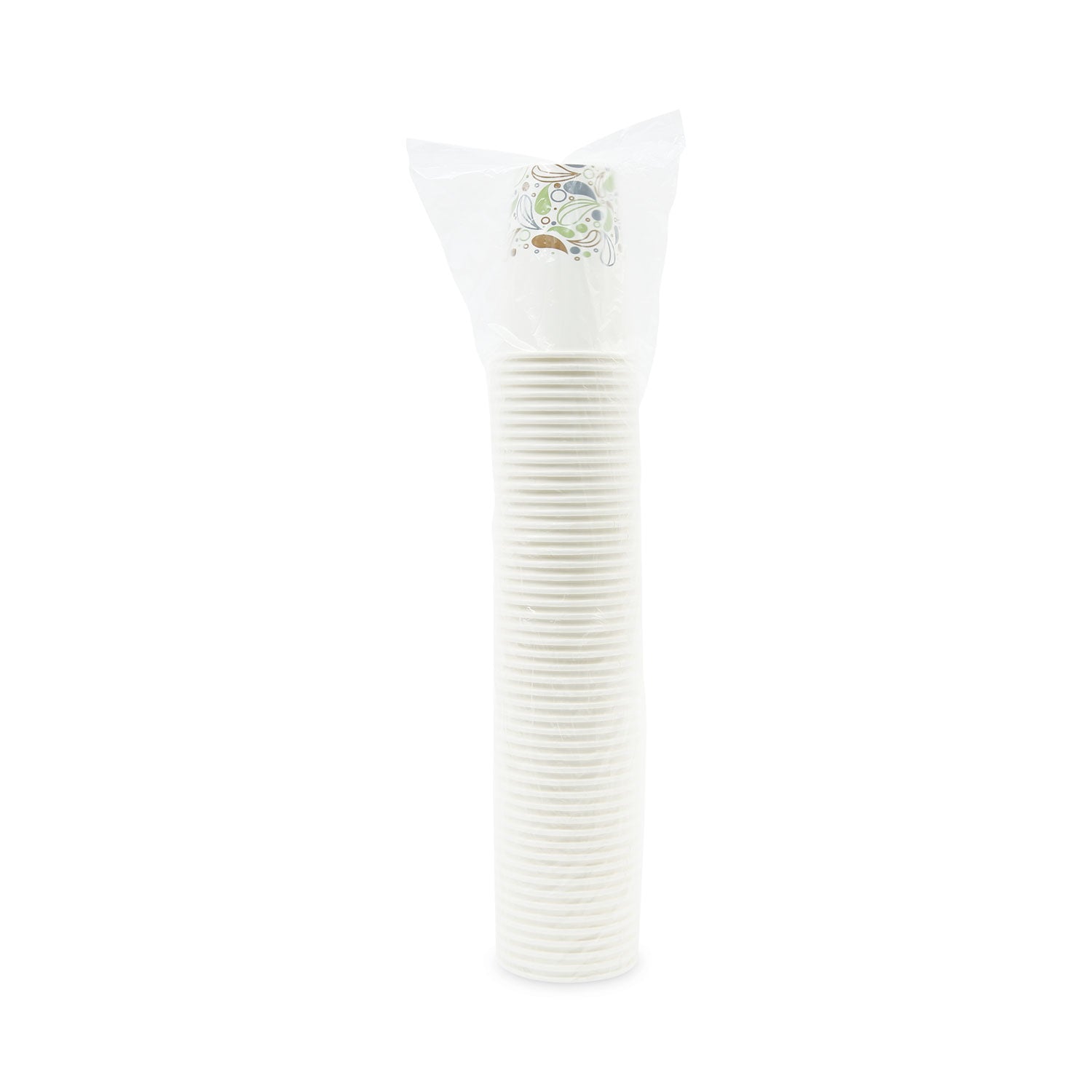 Deerfield Printed Paper Hot Cups, 12 oz, 50 Cups/Sleeve, 20 Sleeves/Carton