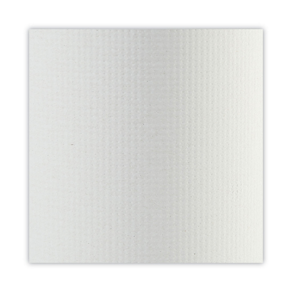Hardwound Paper Towels, 1-Ply, 8" x 600 ft, White, 2" Core, 12 Rolls/Carton