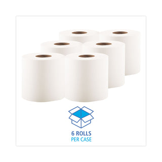 Center-Pull Hand Towels, 2-Ply, Perforated, 7.87 x 10, White, 600/Roll, 6 Rolls/Carton