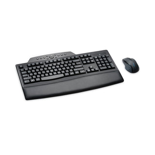 Pro Fit Comfort Wireless Desktop Set, 2.4 GHz Frequency/30 ft Wireless Range, Black - 