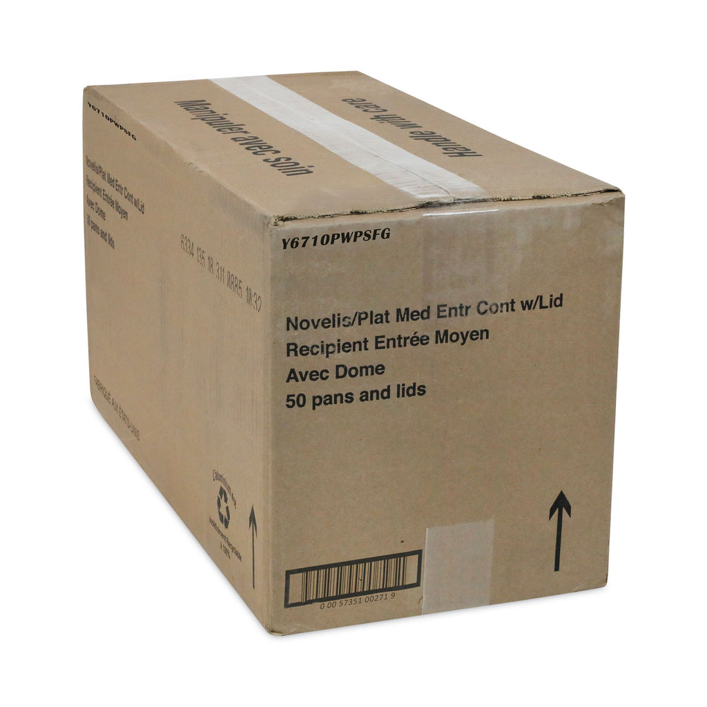 classic-carry-out-container-46-oz-975-x-775-x-175-silver-aluminum-50-carton_pcty6710pwpsfg - 2