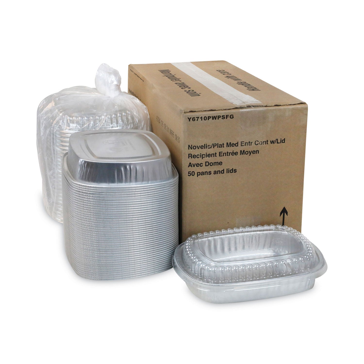 classic-carry-out-container-46-oz-975-x-775-x-175-silver-aluminum-50-carton_pcty6710pwpsfg - 3
