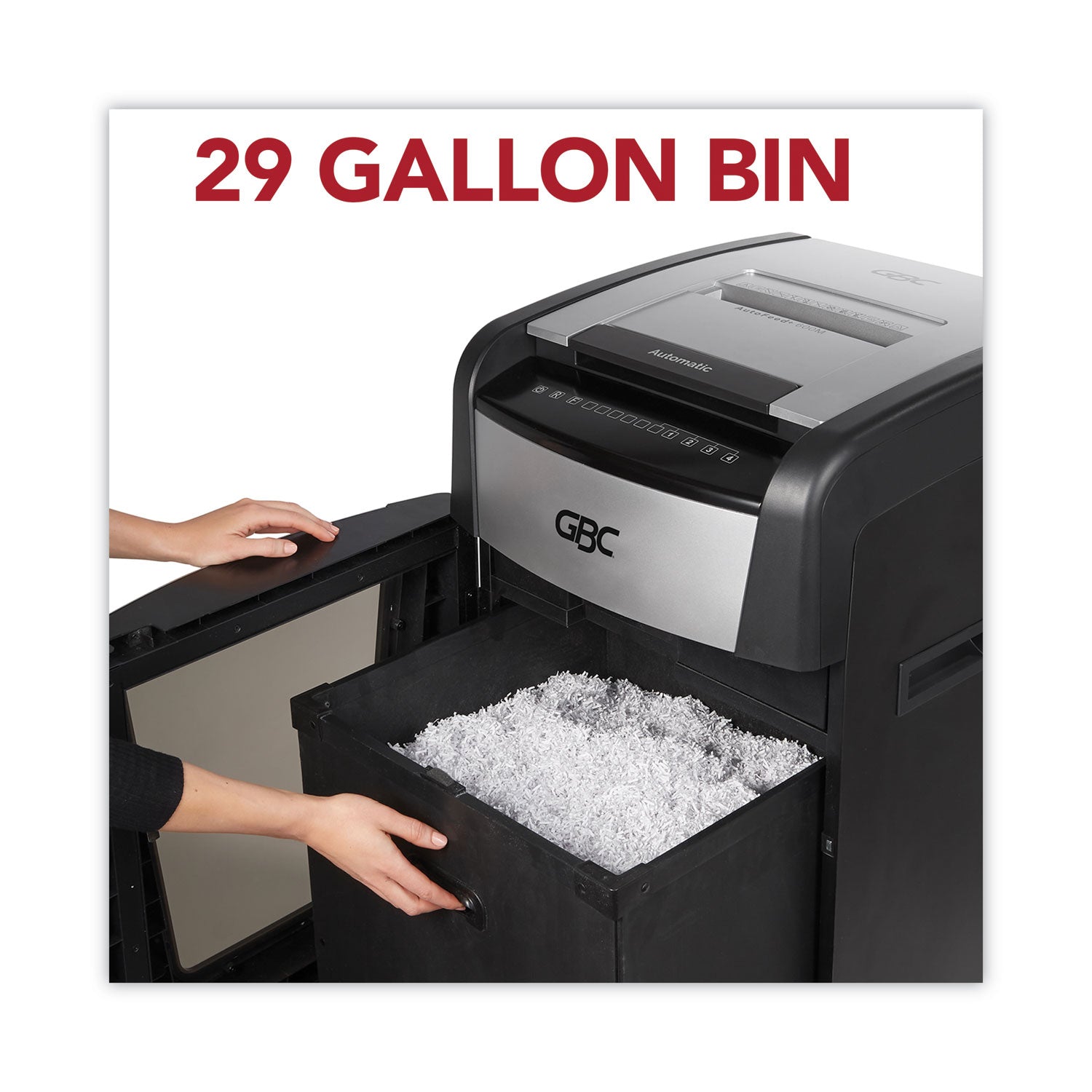 AutoFeed+ 600X Super Cross-Cut Office Shredder, 600 Auto/15 Manual Sheet Capacity