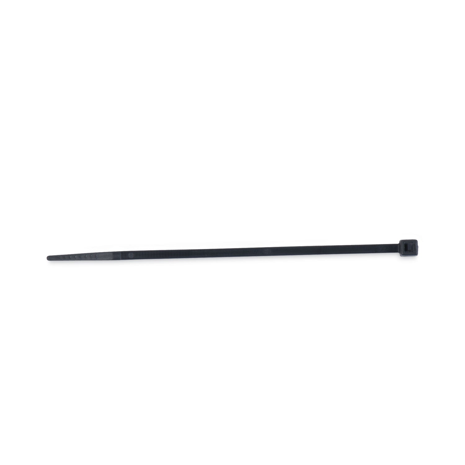 Nylon Cable Ties, 4 x 0.06, 18 lb, Black, 1,000/Pack - 