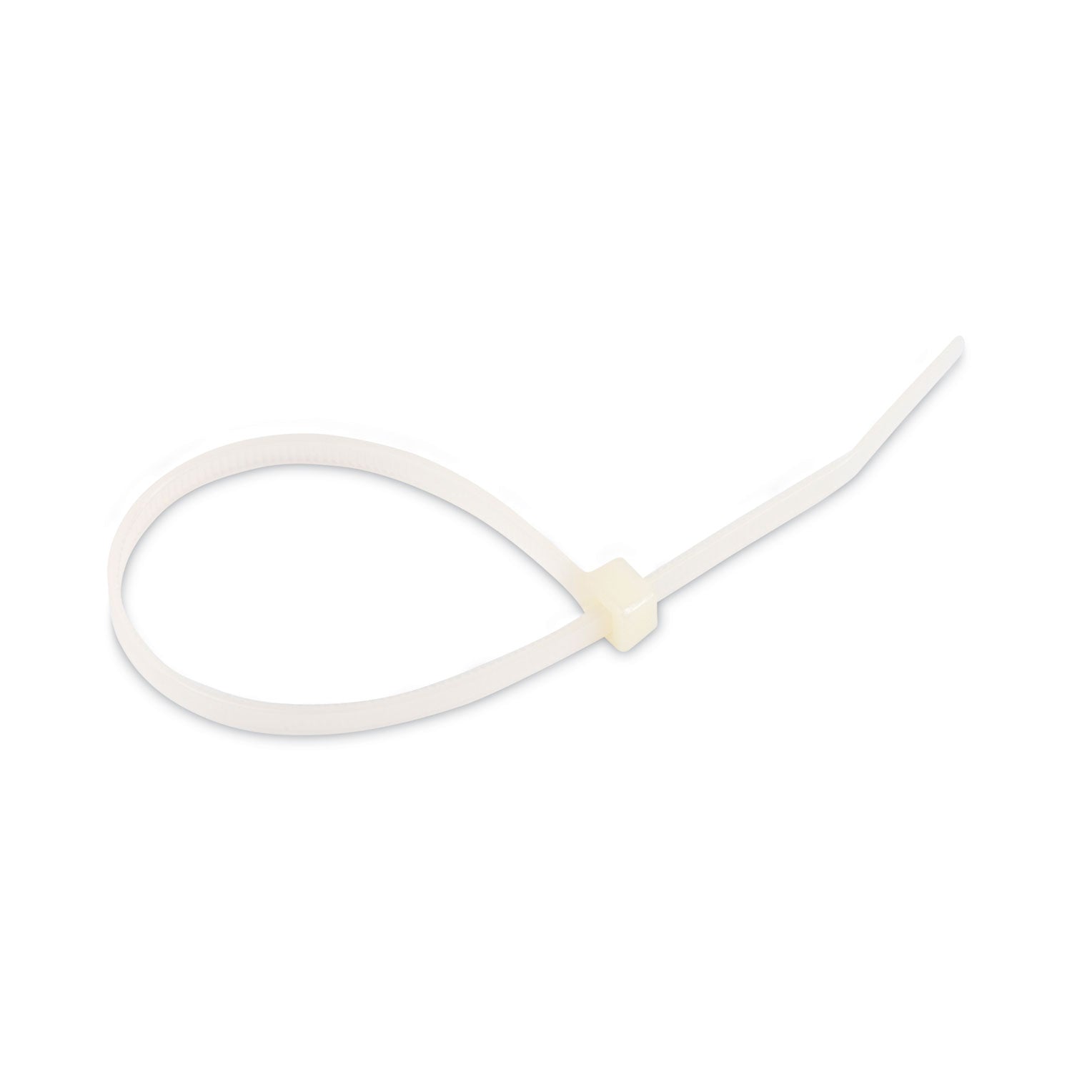 Nylon Cable Ties, 8 x 0.19, 50 lb, Natural, 1,000/Pack - 