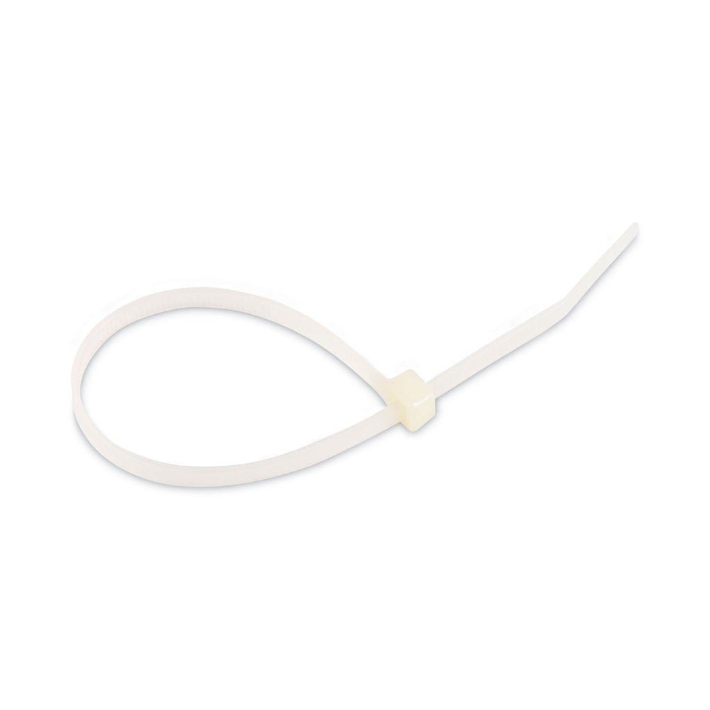 Nylon Cable Ties, 8 x 0.19, 50 lb, Natural, 1,000/Pack