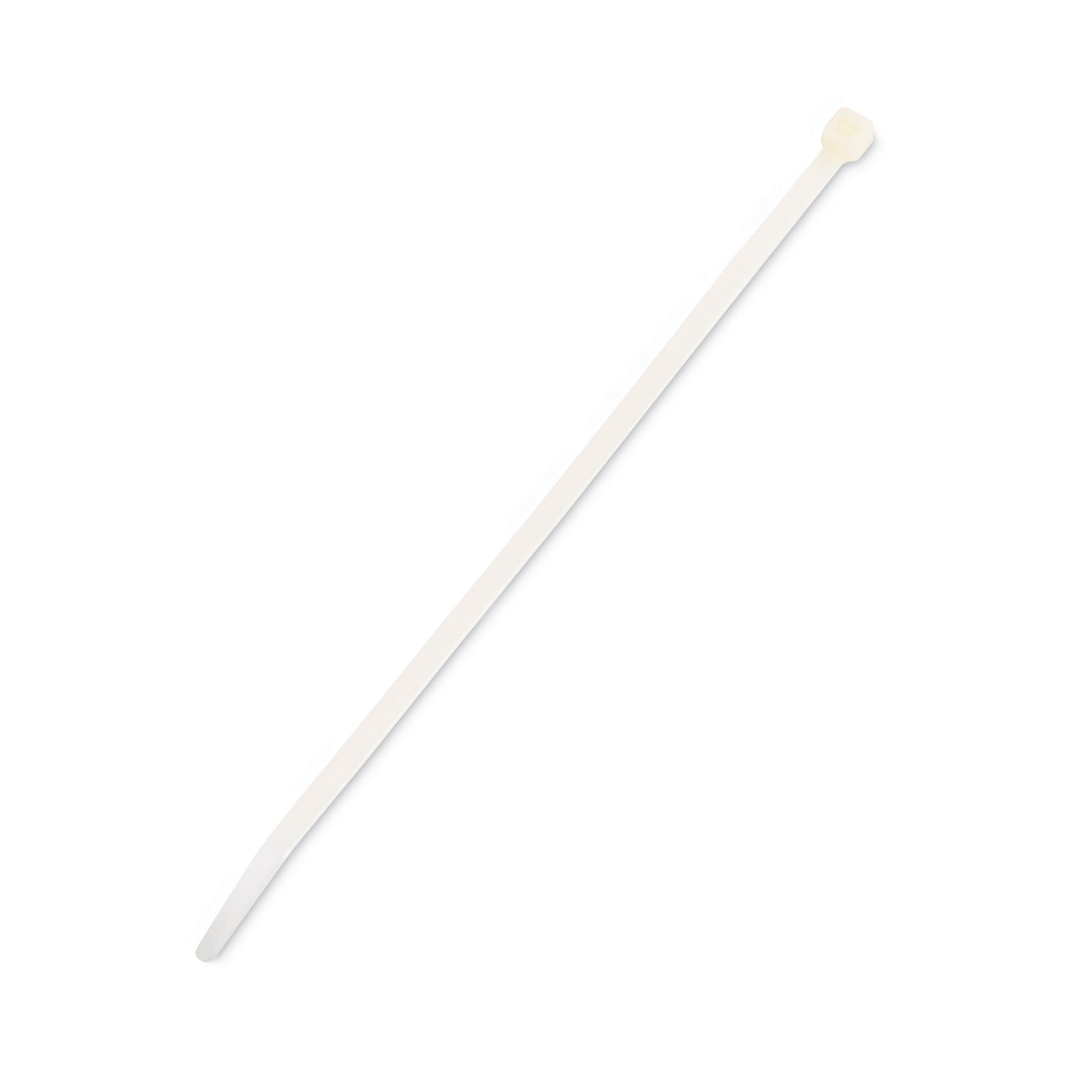 Nylon Cable Ties, 8 x 0.19, 50 lb, Natural, 1,000/Pack - 